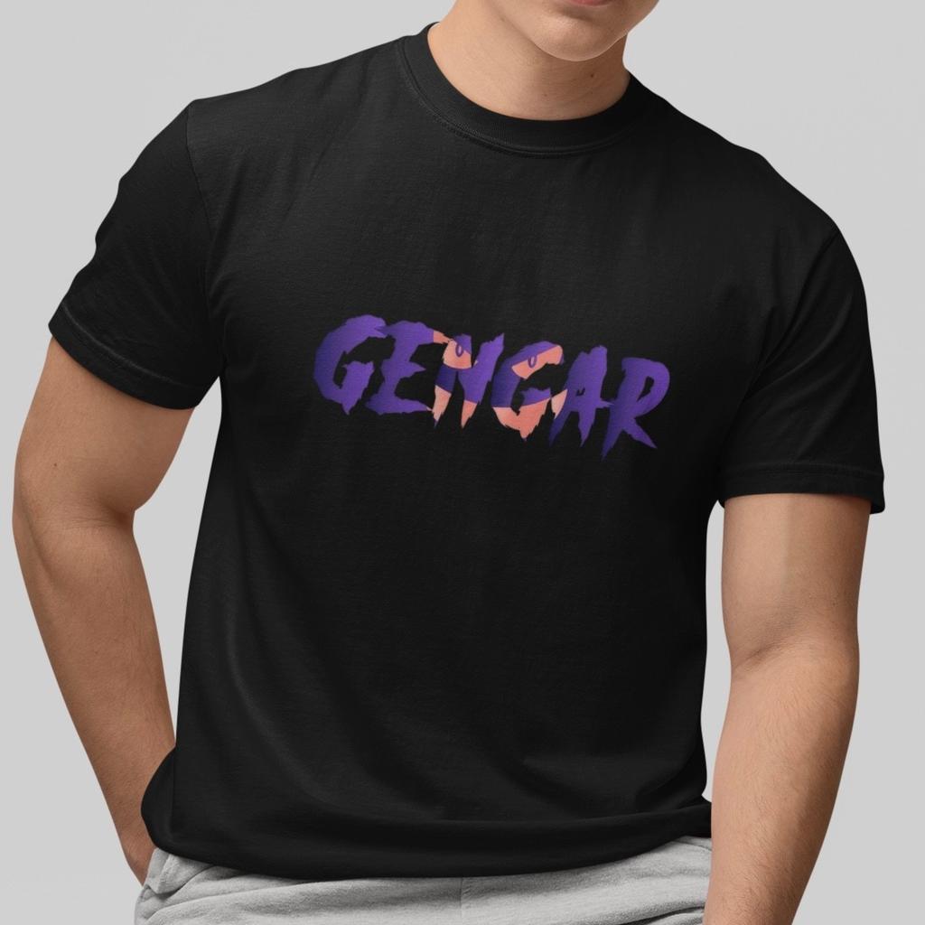 Gengar T-Shirt Cool Graphic Tee Ghost Type Monster Design Unisex Casual Top Gift