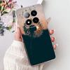 Soft Liquid Silicone Back Cover For Xiaomi Redmi Note 14 Pro Plus Phone Case Marble Gothic Style Bumper For Redmi Note 14 4G 5G