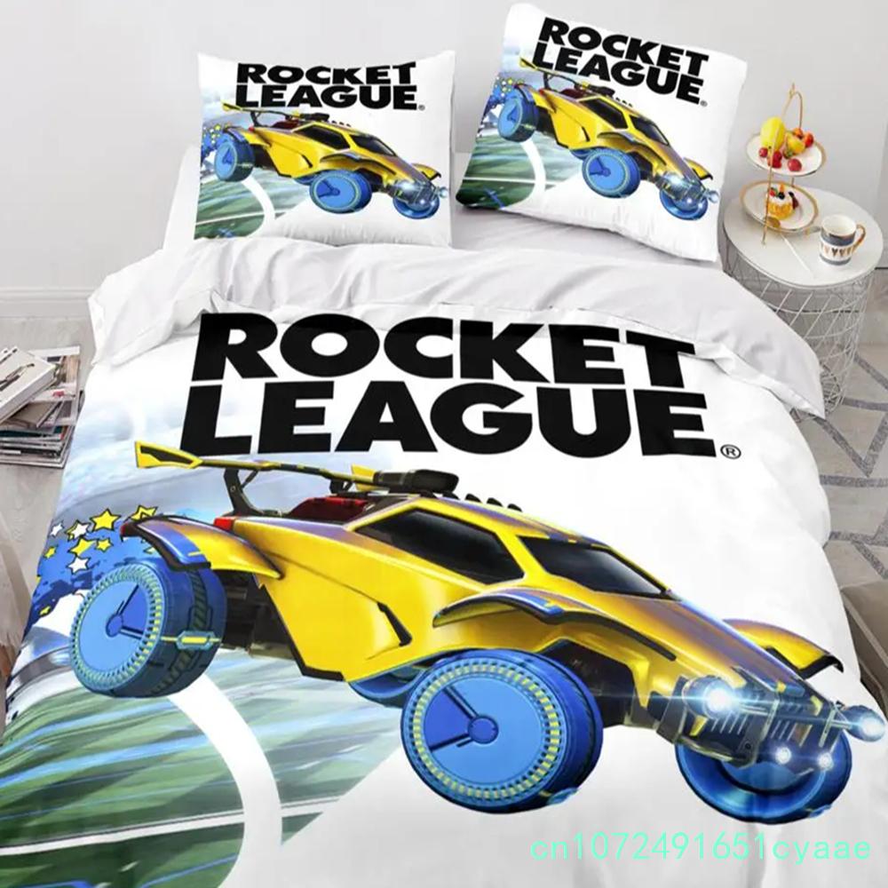 Rocket League Bedding Set Bedspread Single Twin Full Queen King Size Car Rocket League Bed Set Boys Bedroom Duvetcover