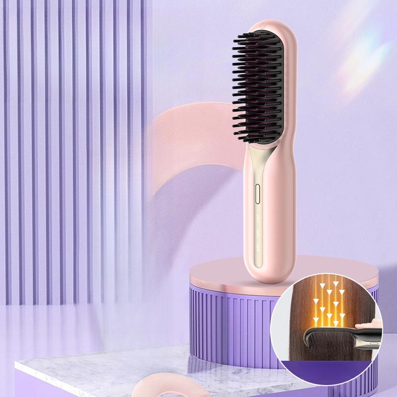 

Новий побутовий випрямляч для волосся Бездротова зарядка Випрямляч для волосся Завивка волосся Портативний випрямляч для волосся Електричний стайлінговий гребінець English