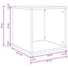 Vinyl Album Box 2 Pcs. Sonoma Oak 37 X 36.5 X 38 Cm