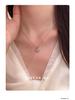 Cuiyan S925 Silver Rocking Horse Crushed Ice Necklace - Women's 2025 Light Luxury Clavicle Chain