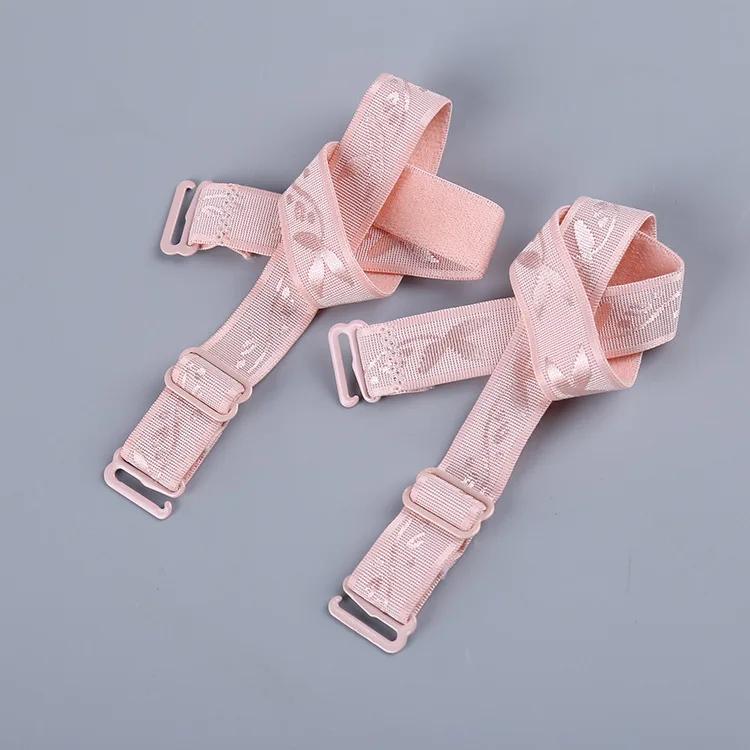 

1Pair 1.5cm Width Women Slip Resistant Bra Straps Double Shoulder Elastic Brassiere Printing Replaceable Intimates Accessories High Quality 1Pair