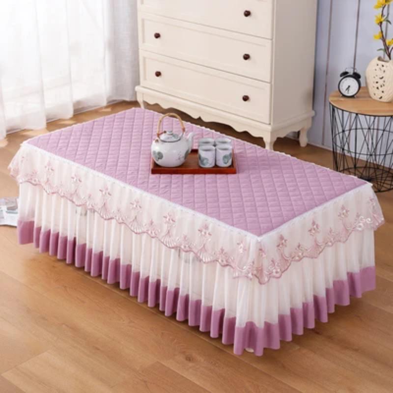 Proud Rose Lace Tablecloth Simple Stylish Rectangular Dining Coffee Table Cover Cloth Living Room Home European-style Dust Cover