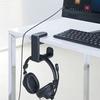 Suporte de fone de ouvido giratório de 360 graus, design antiqueda, suporte para controle de jogos, suporte para fone de ouvido, rack de armazenamento com almofada de silicone espessada
