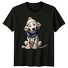 Dalmatian Puppy Winter Hat Scarf Dog Animals Unisexs Unisexs Graphic Tee