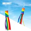 100cm Rainbow Windsock Flag Outdoor Courtyard Screen Printing Flag Wind Vane Durable And Interesting Outdoor Decoration