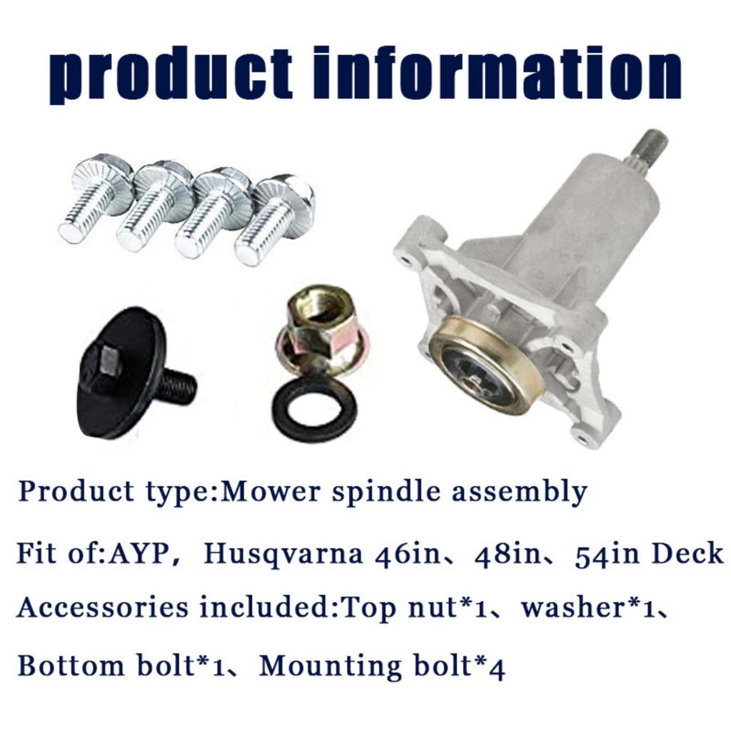 Lawn Mover Spindle Assembly Replacement for 187292 532187292 192870 532192870 Lawn Mower Spindle Hardware Accessories