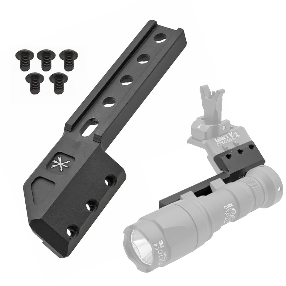 Ryohin Takehin UNITY-type FUSION MICRO HUB Dedicated Offset Light Mount Replica Left Offset Black (LightWing Adapter Left)