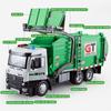 New 1:24 Large Urban Sanitation Vehicles Alloy Metal Diecast Model Car Sound & Light Series Simulation Construction Trucks Toys For Kids