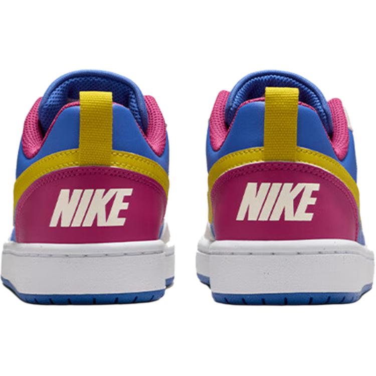 Nike Court Borough Low Recraft GS Sweet Beet Comet Blue Citron Kids Sneakers Multi-Color Soft-Pearl Bright-Citron IM2181-633