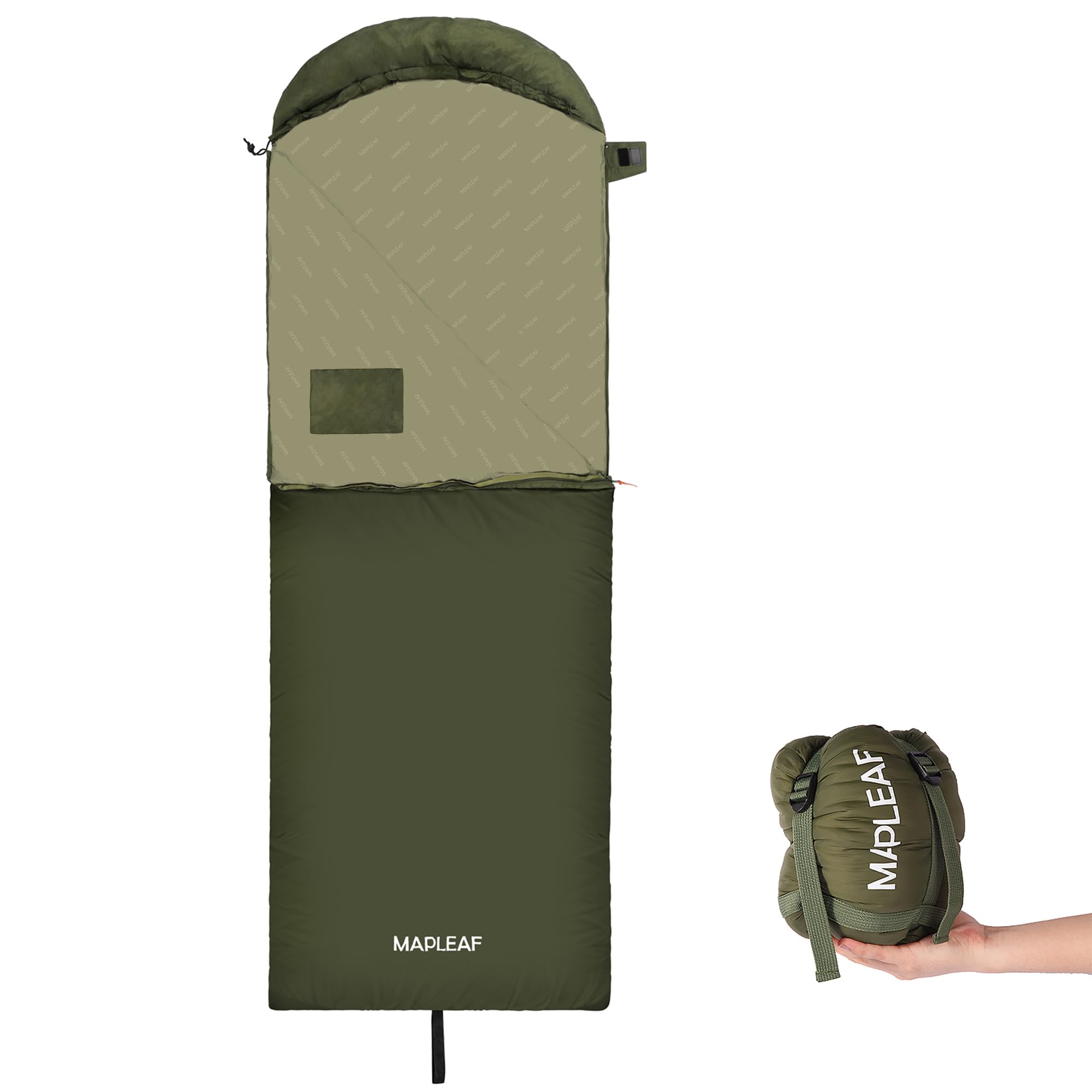 

Спальный мешок Mapleaf типа конверт, очень холодный, полностью катастрофический, сон в комфортной температуре, поставляется со сжимаемым мешком для хранения, левый капюшон,