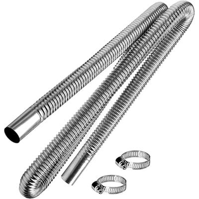 60cm 100cm 120cm 150cm 200cm 250cm 300cm Air Diesel Parking Heater Stainless Steel Exhaust Pipe Tube Gas Vent Hose Car Truck VAN