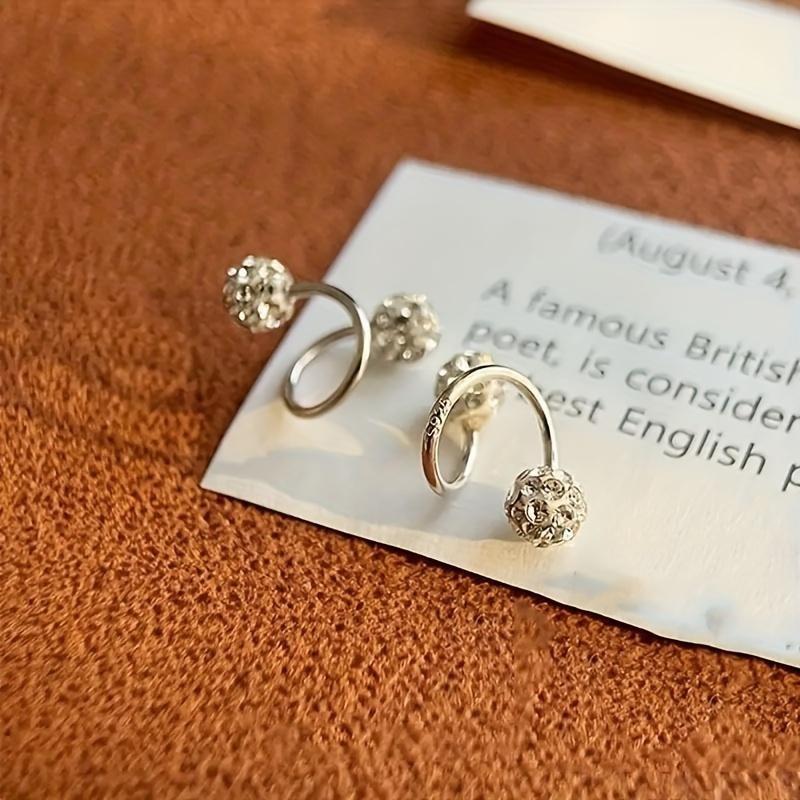 Edelstahl Spiralohrringe mit Strassbesatz für jede Jahreszeit