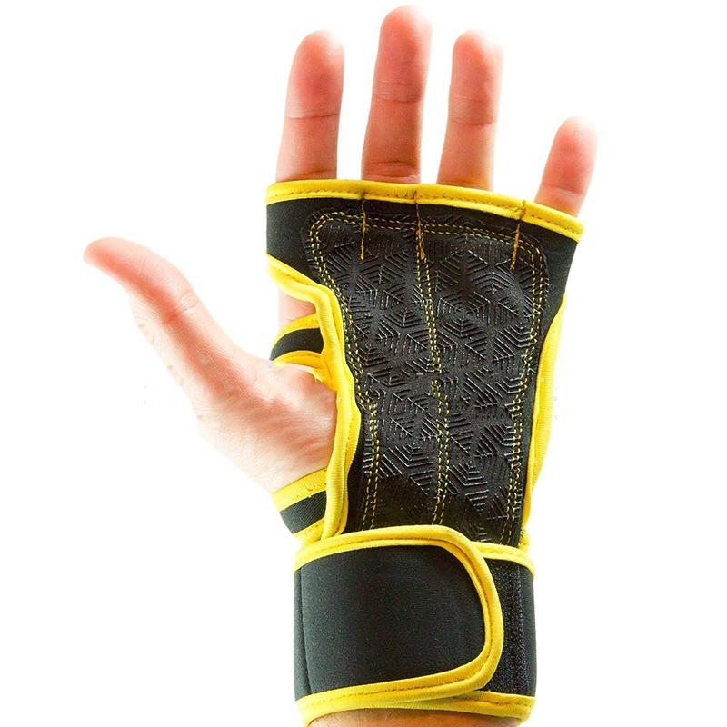 Übung Halbfinger-Handschuh Hantel Verschleißfester Yoga-Handschuh Instrumententraining Fitness Rutschfester Schutz