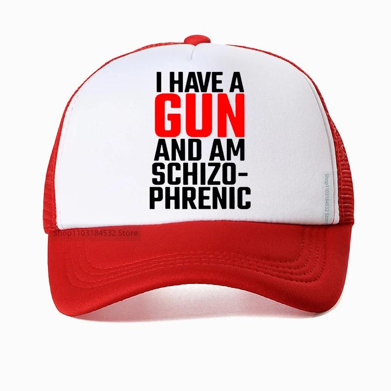 I Have A Gun and Am Schizophrenic Baseball Cap high quality Comfortable Adjustable Snapback hats Casquette