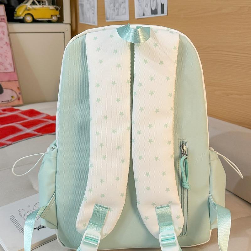 New female cute schoolbag versatile small fresh star bow junior high school college student backpack class backpack