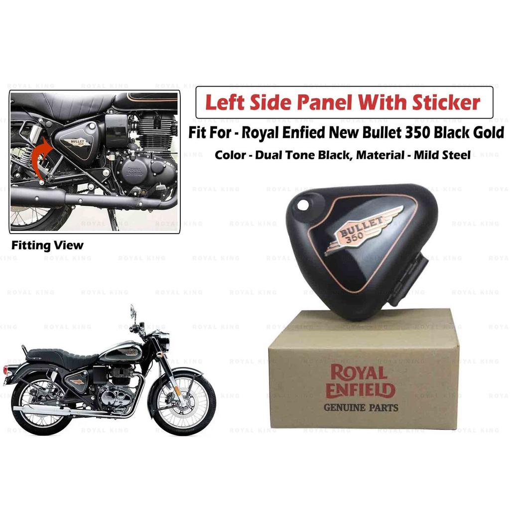 Left Side Panel With "Sticker For Royal Enfield Bullet 350"
