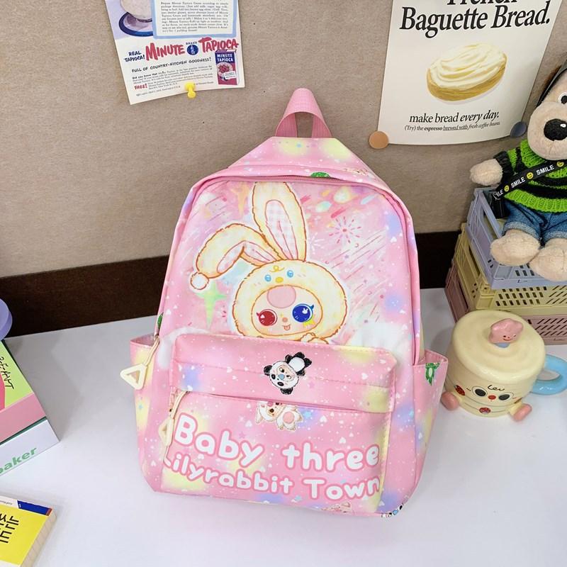 Kindergarten Primary School Students Schoolbag Cartoon Animation Foreign Style Printing Boys And Girls Backpack Children'S Backpack