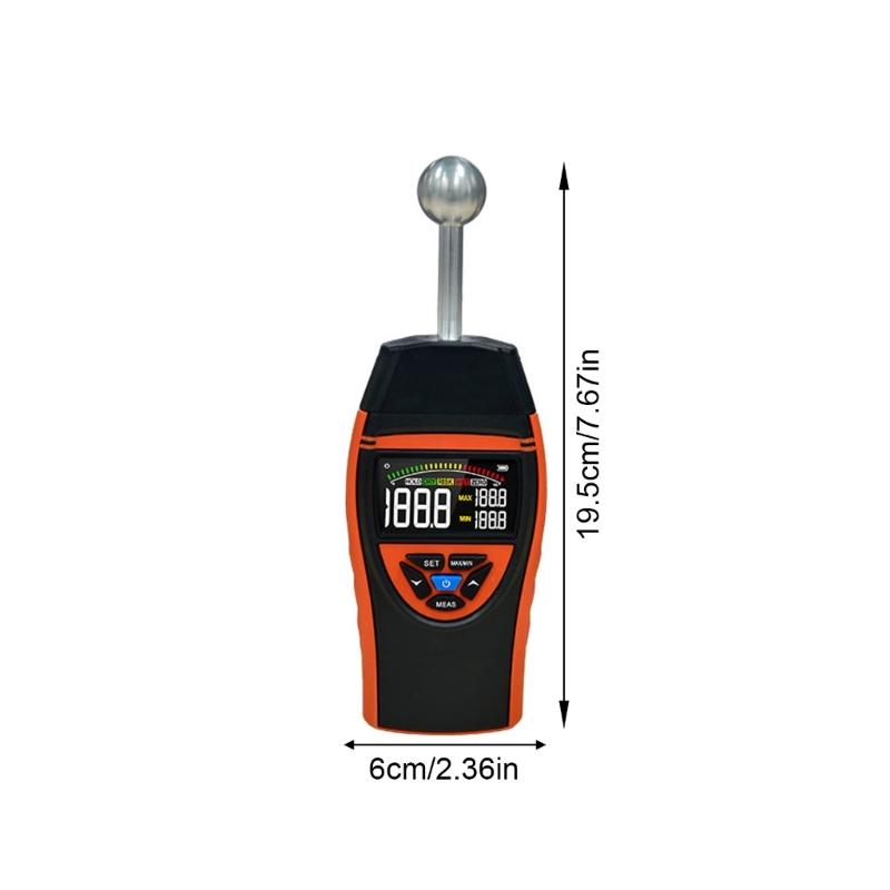 Portable Moisture Detector with LCD Screen for Quick Moisture Testing In Construction Sites and Woodworking Applications