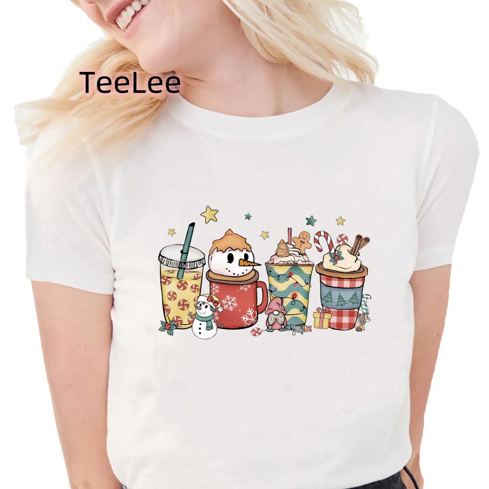 Cute Pigs Tshirt Unisex Clothing Printed New Merry Christmas Tshirt Funny Santa Casual Tops Fashion Graphic Tshirt Clothes