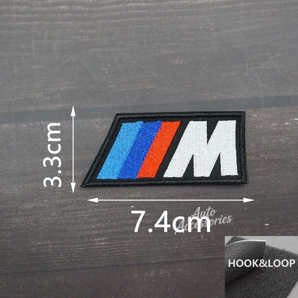 Cloth Embroidered Stickers HOOk&LOOP Clothing Hole Patch Decal For BMW M Power 1 3 5 7 Series Jacket Backpack Decor Accessories GB2