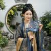 Chinese Style Double Sided Embroidery Fan Long Handle Vintage Hand Fan Dance Fan  Party