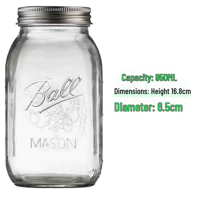 16oz Split Lid Mason Jar for Herbs, Salads, and Oatmeal