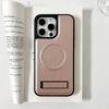 Foreign trade models are suitable for iPhone14 leather bracket, mobile phone case, Apple 14PROMAX crystal shield, magnetic protective case 14.