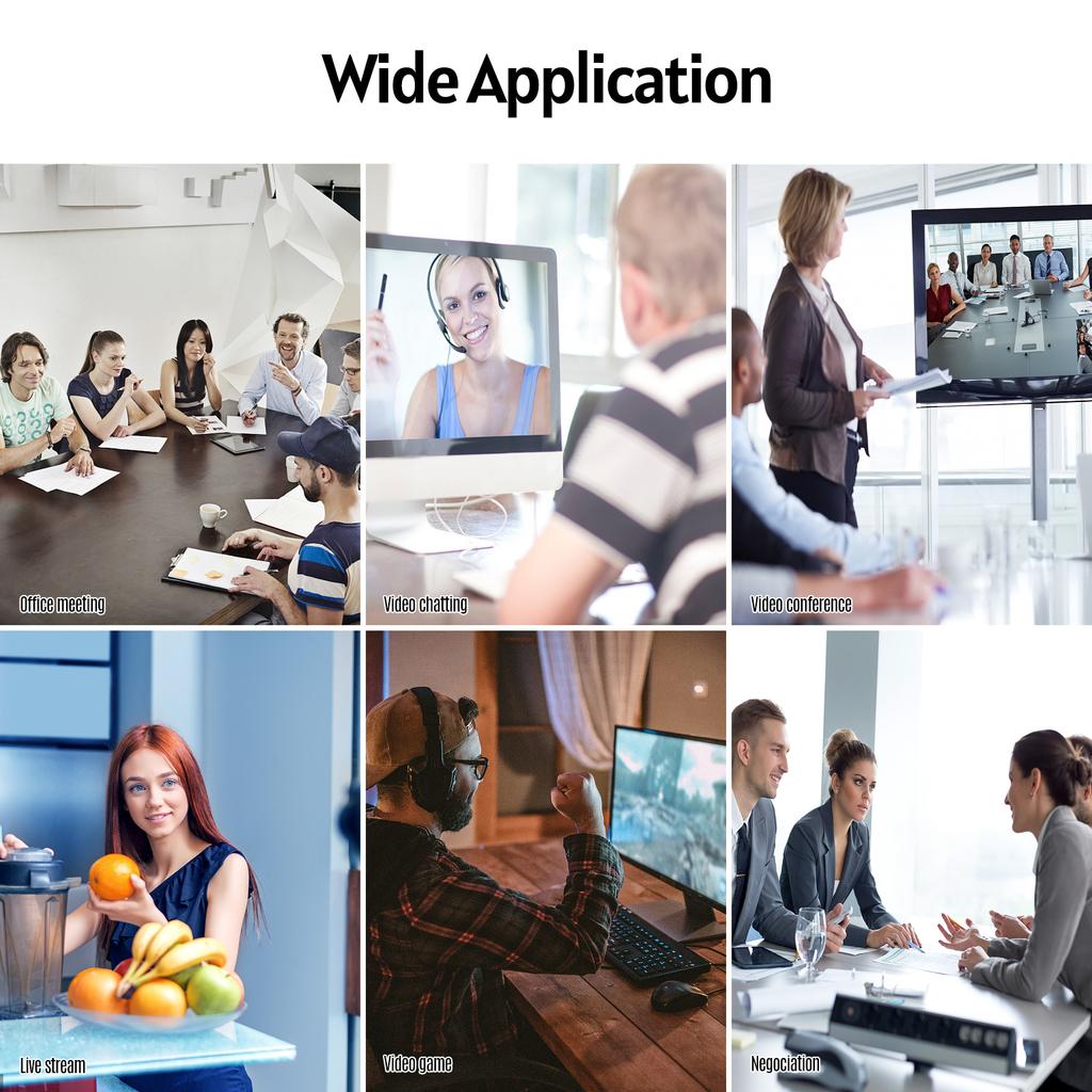 USB Desktop Condenser Microphone 360 degrees  Omnidirectional Mic with 2m Long Cable for Computer Video Conference