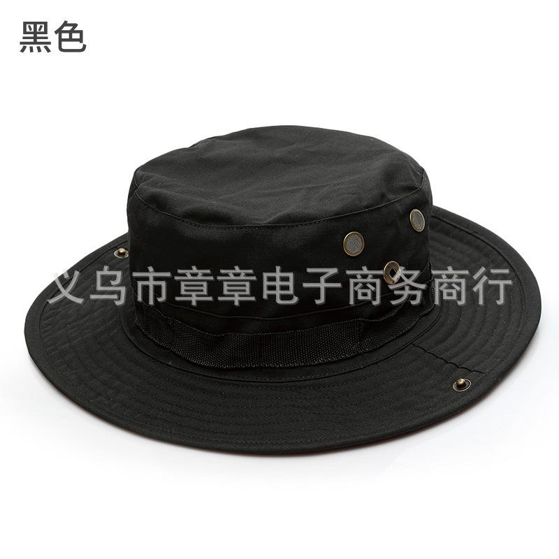 Military fan round-brimmed hat, outdoor hat, python pattern hat, camouflage hat, hiking sun hat