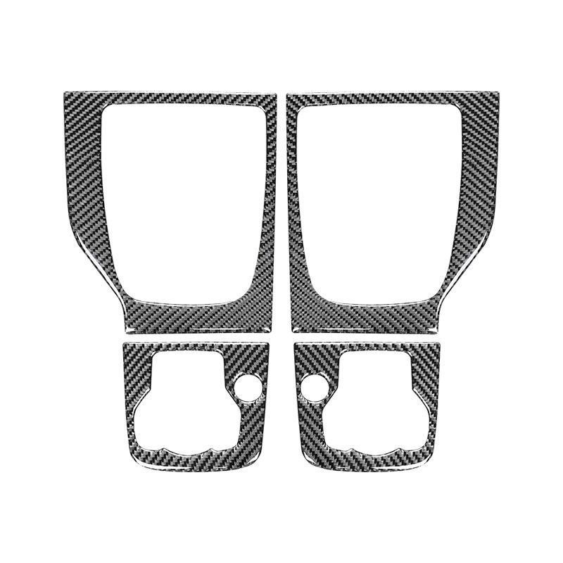 Carbon Fiber Car Interior Type-E Gear Shifter Panel Trim Frame Decoration Sticker For Mazda 3 Axela 2014-2017 Auto Accessories