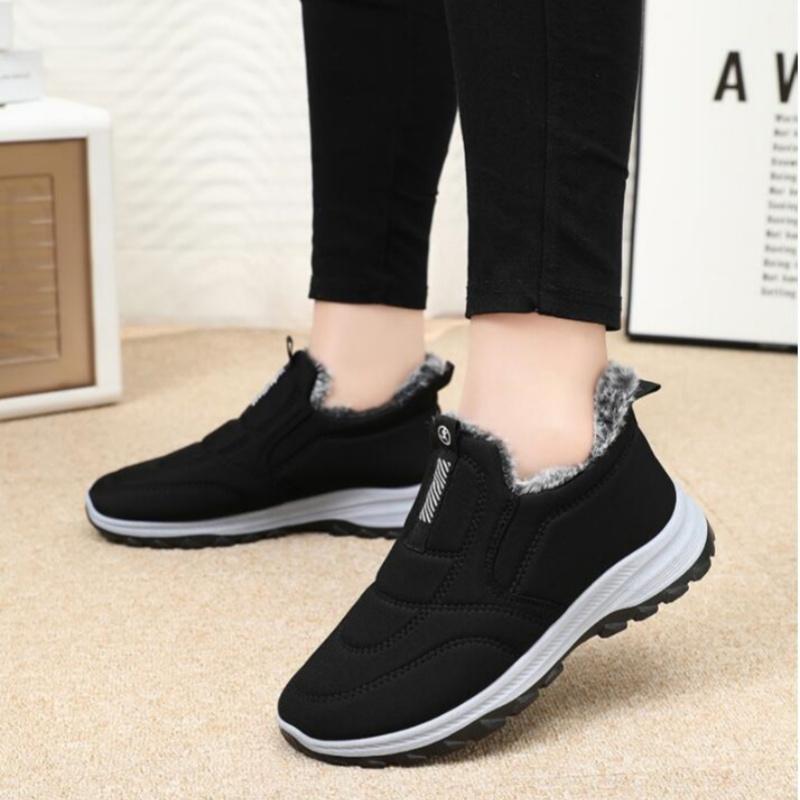 Cotton Shoes Women's  Winter New Women's Shoes  Boots Cross Border Warm Comfortable Mom's Shoes with Plush Thick Snow Boots