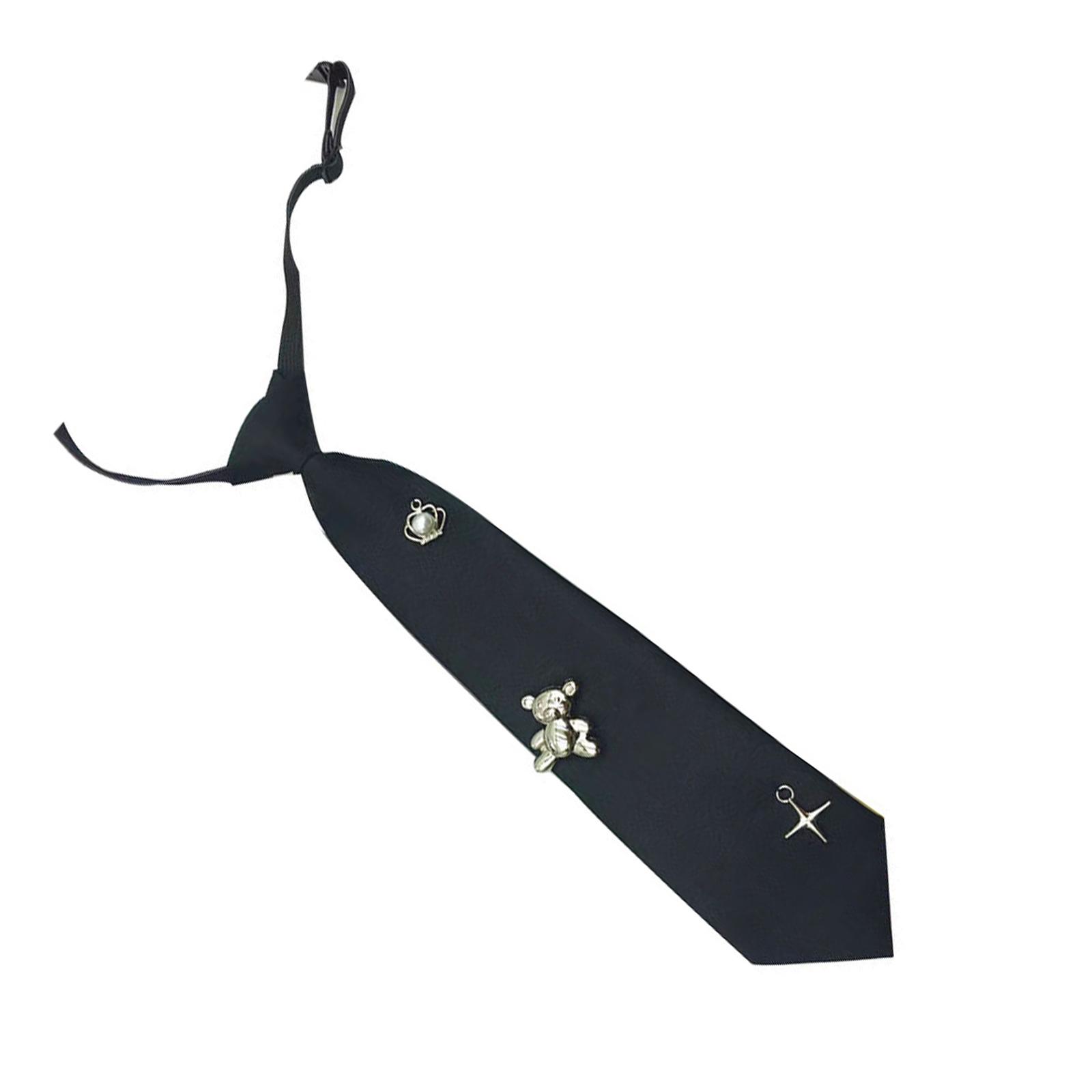 

Медведь Корона Галстук Унисекс Галстук Детский Модный Галстук Игривость Повседневные Стили Галстук для Повседневных Модных Заявлений чёрный