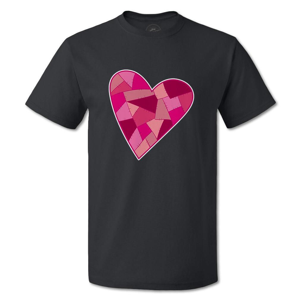 Funny Graphic T Shirts Fresco Heart Dark Pink Holidays Occasions Valentins Day L