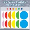10Sheets Colored Self-adhesive Stickers 10cm Label Sticker Classification Dot Sticker  Office Use