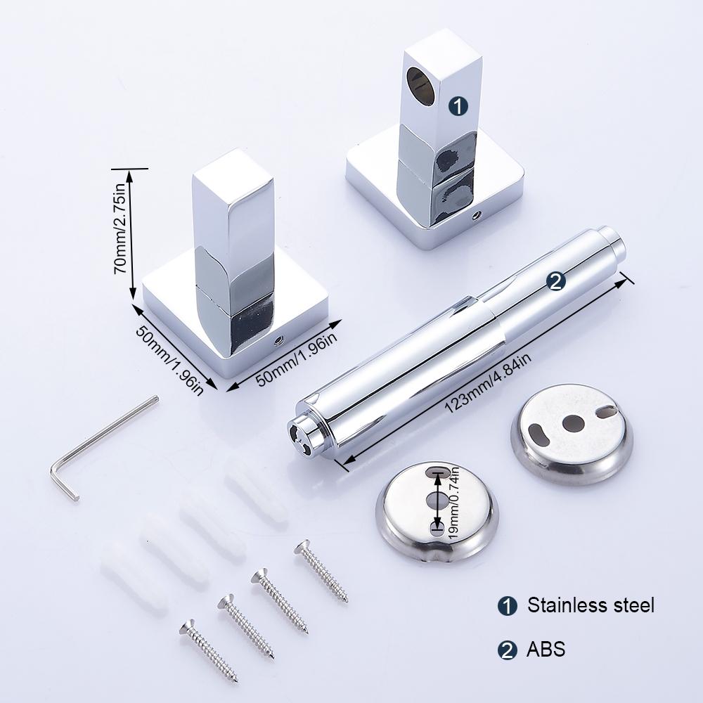 Toilet Paper Holder Stainless Steel Toilet Paper Roll Holder Shelf Wall Mounted Towel Holder Tissue Stand for Kitchen Bathroom