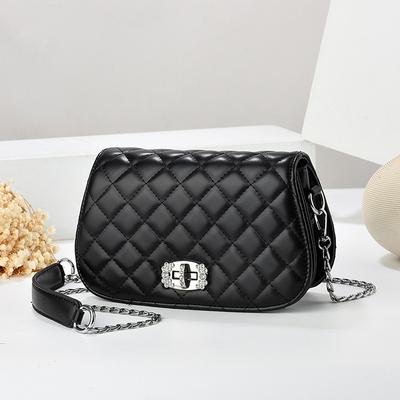 Women's Bag Rhombus Small Square Bag, Shoulder Bag, Underarm Bag, Simple and Fashionable Women's Bag Chain.