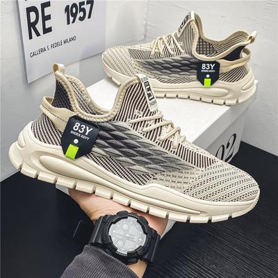 Neue Herrenschuhe Frühling und Sommer atmungsaktive Fly-Woven Mesh-Schuhe Herren Freizeitsport Laufschuhe Kokosschuhe