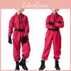 Squid Game Cosplay Red Jumpsuit With Polyester Fabric For Role Play And Halloween Costumes