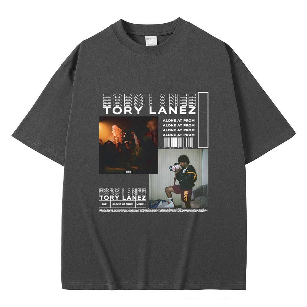 Raper Tory Lanez Alone At Prom Koszulka z Graficznym Nadrukiem z Albumu Muzycznego Męska Damska Hip Hop Rap Oversize Koszulka Męska Vintage Koszulki