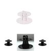Makeup Brush Organizer Display Stand For Ten Brushes In Black And Transparent Acrylic