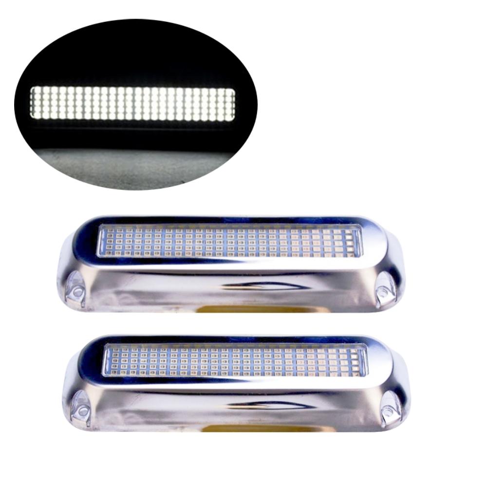 2PCS Submersible Navigation Lights 12v/24v 120LED Underwater Boat Lights Led Waterproof Marine Accessories Boats Lighting LED White-2PCS