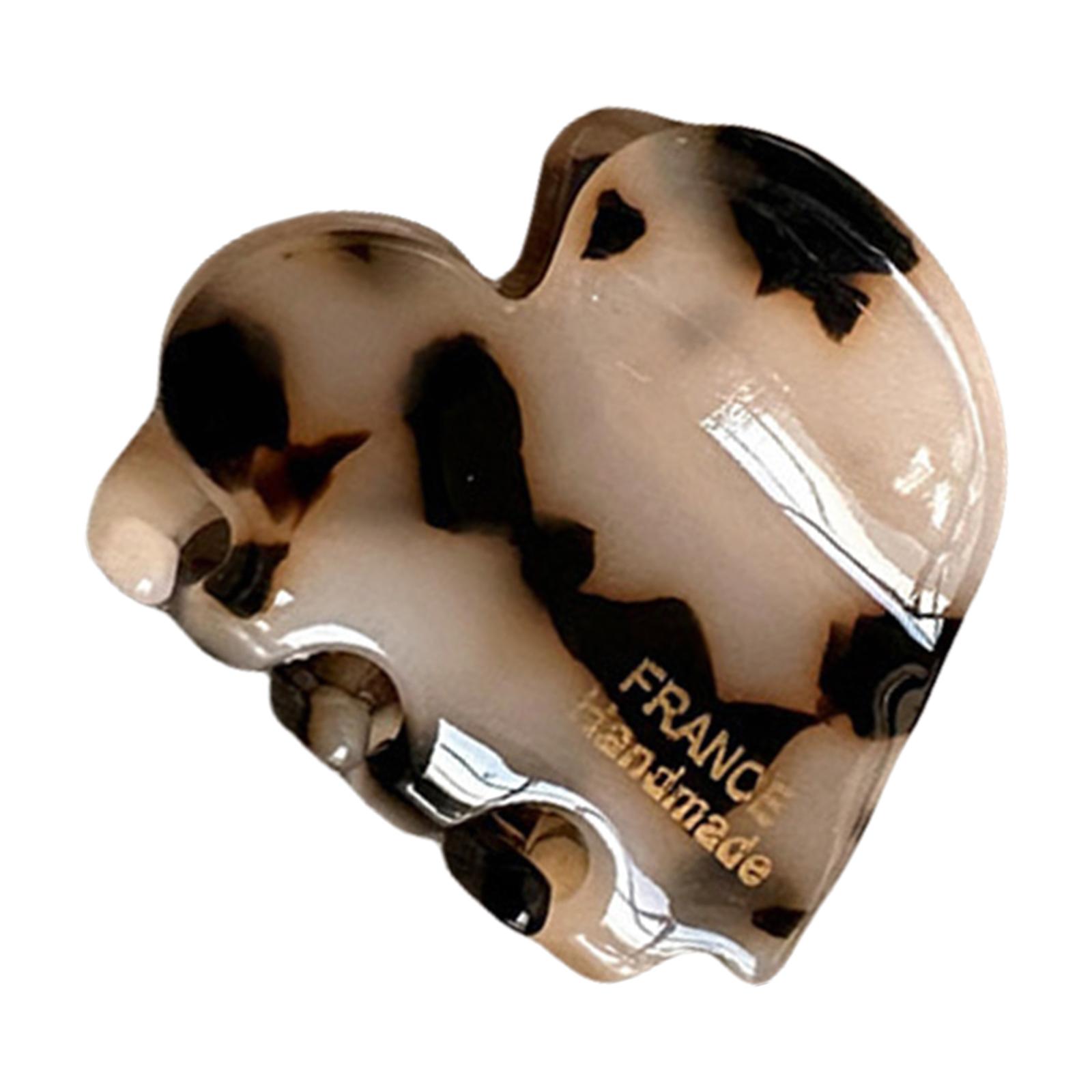 

Compact Heart Design Acetate Hairpins Secure Hold For Fine Hair Kids Adults Hair Accessory 2