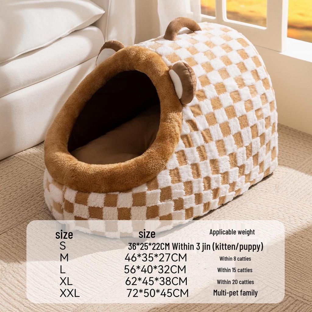 Autumn & Winter Deep Sleep Pet Bed for Large Dogs & Cats