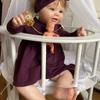 Cute Fat Reborn Baby Dolls Kodi Cosplay Girl Baby Dolls 24'' 60cm Cloth Body Soft Touch Newborn Doll with Visible Veins Realistic Rebirth Doll Kid Toy