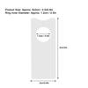 600Pcs White Plant Label PVC Garden Marking Sign Durable Plant Tag  Garden and Courtyard Use