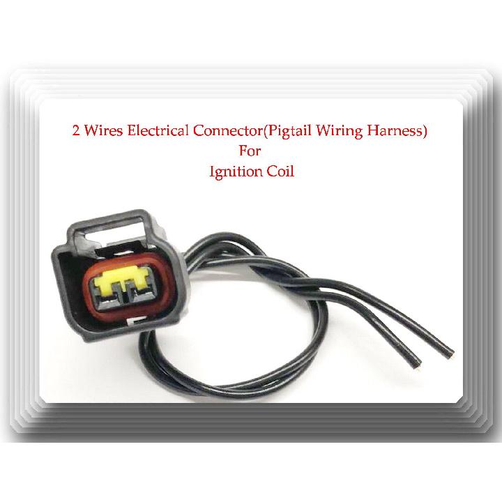 2Wires Electrical Connector of Ignition Coil Fits:Ford Lincoln Mitsubishi Suzuki | CAMS2600DA20895T1005 | Fuel Injector