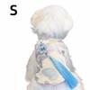 Butterfly Printed Dog Dress with Tassel Knot Anti-Fur Shedding Pet Clothes Thickened Soft Festive Costume Kitten