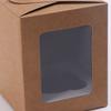 WTEMPO Clear Window Handle Gift Boxes DIY Graffitiable Foldable Paper Storage Boxes for Christmas Birthday Wedding Party Favors